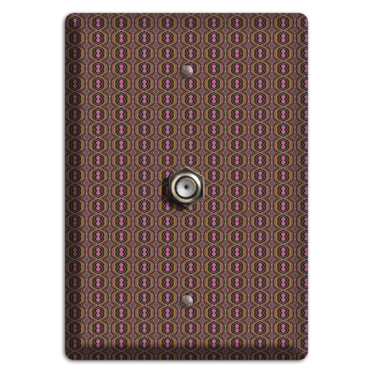 Brown Tapestry Cable Wallplate