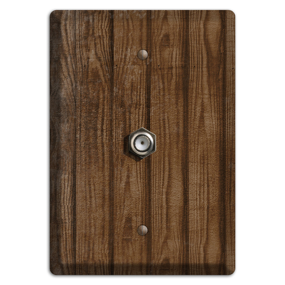 Spice Weathered Wood Cable Wallplate