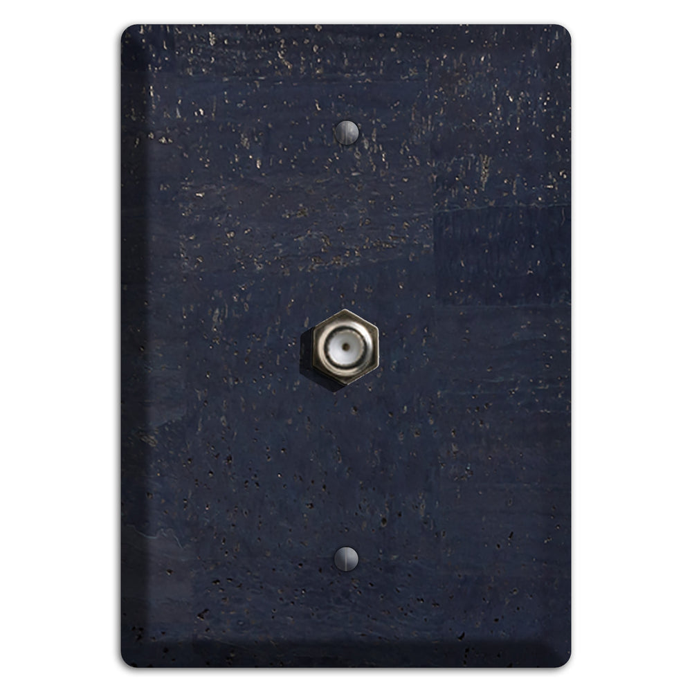 Navy Cork Cable Wallplate