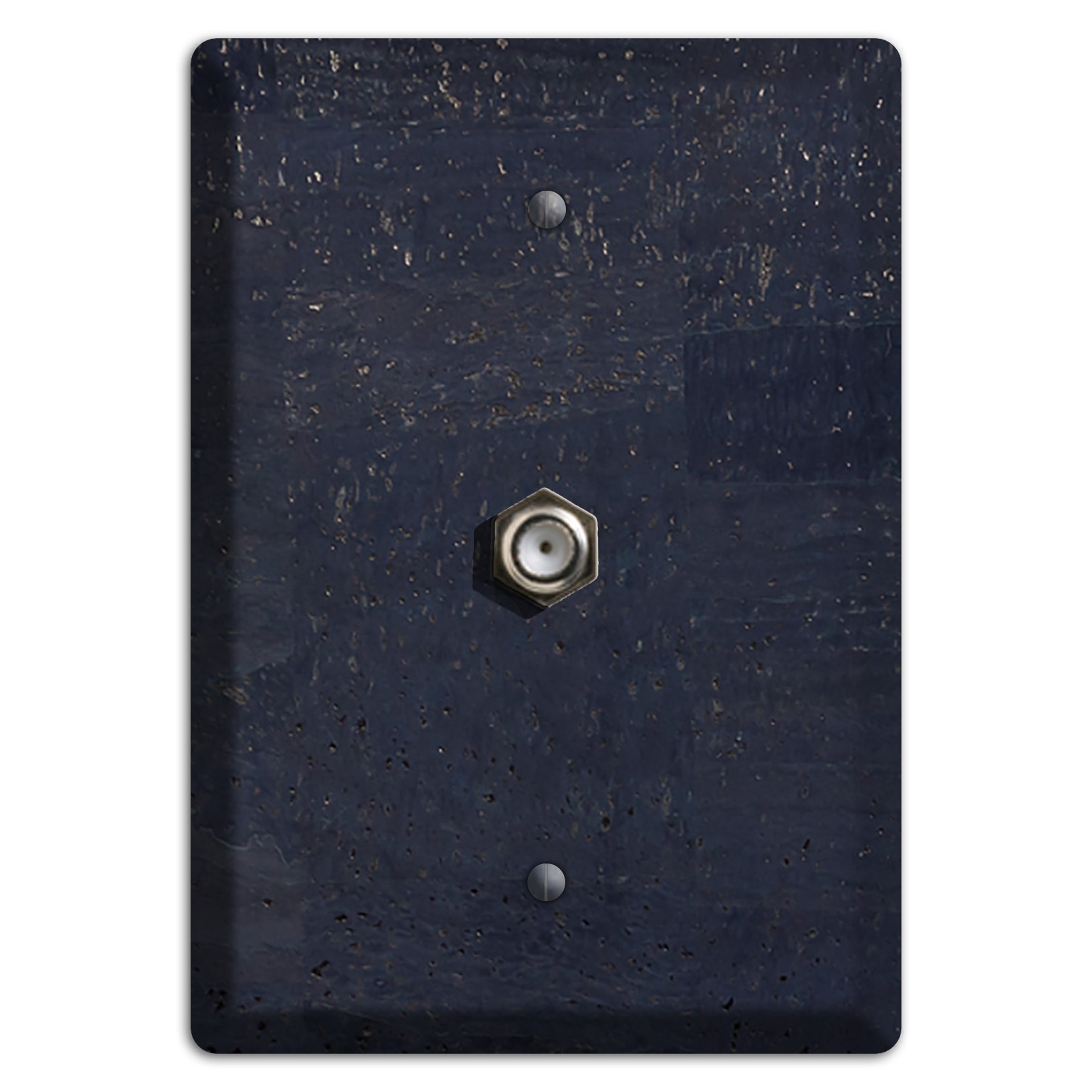 Navy Cork Cable Wallplate