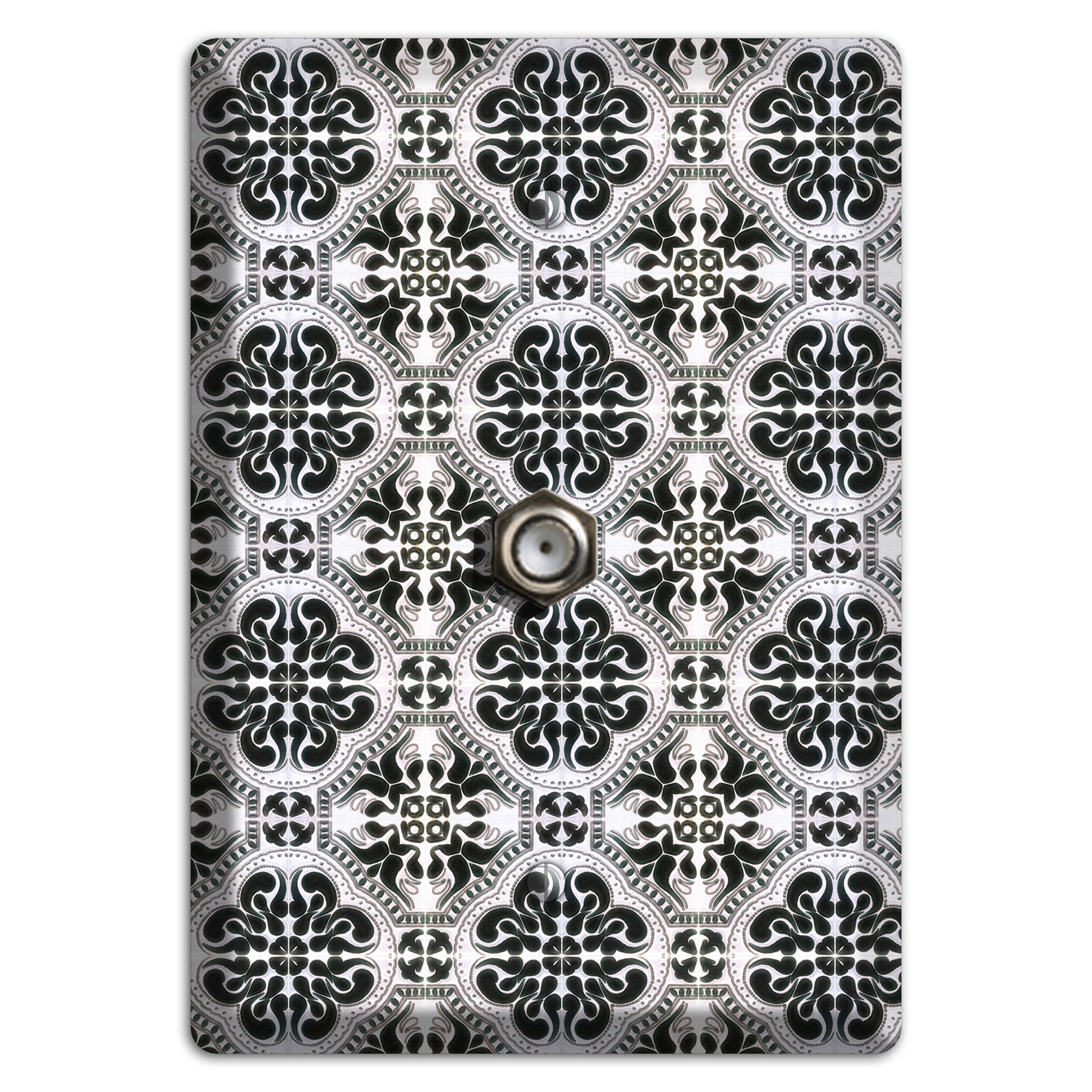 Tavira Tiles 5 Cable Wallplate