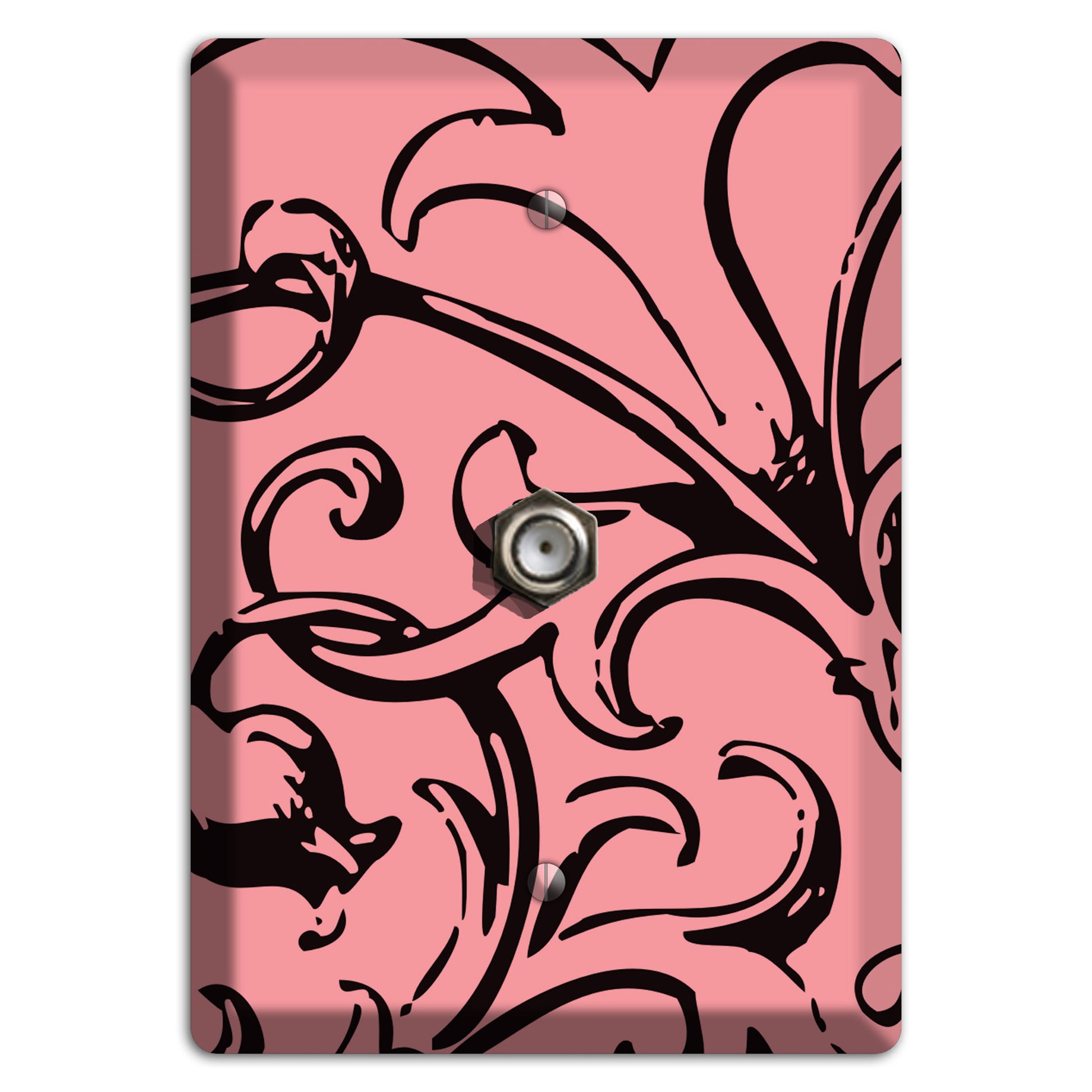 Victorian Salmon Cable Wallplate