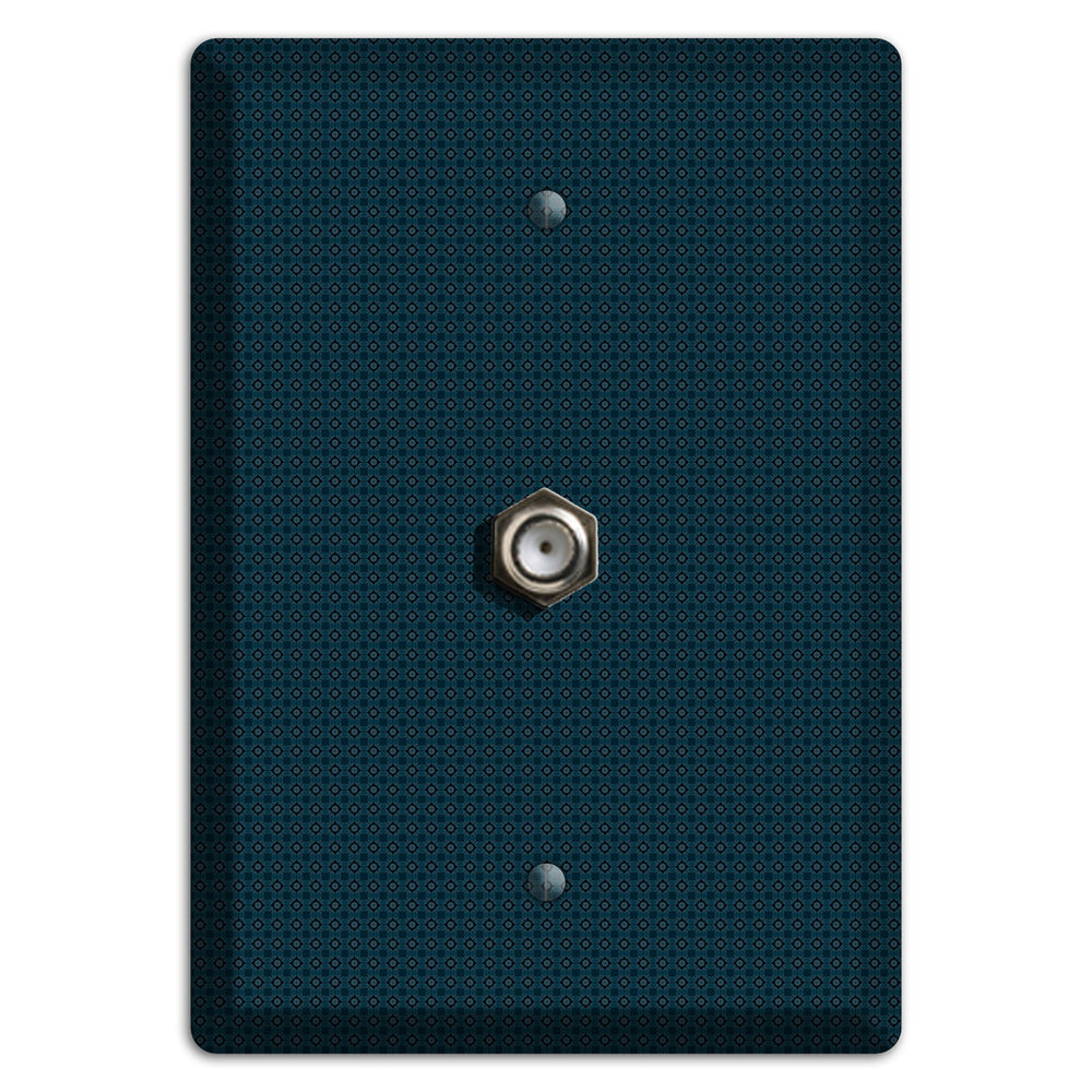 Navy Foulard Cable Wallplate
