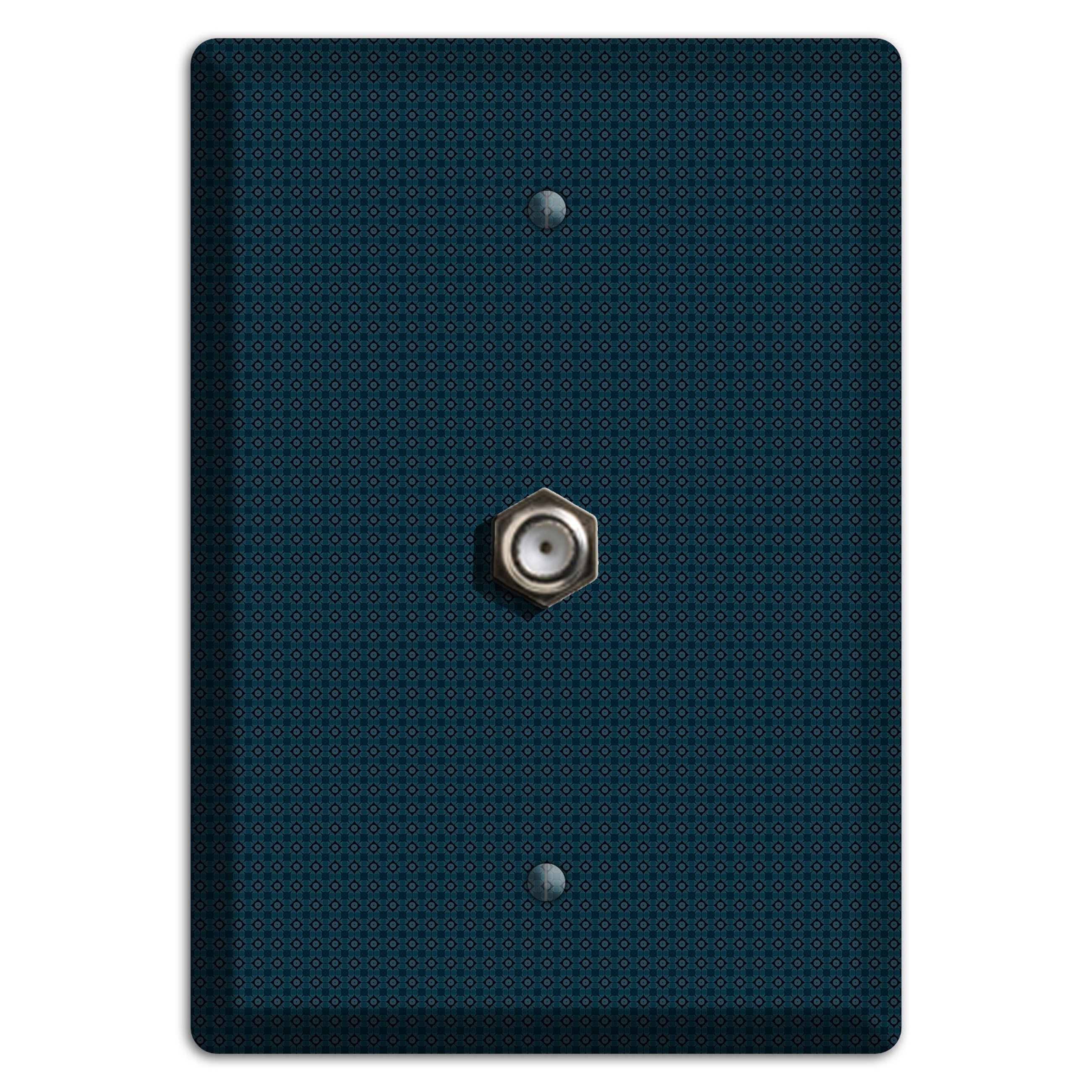 Navy Foulard Cable Wallplate