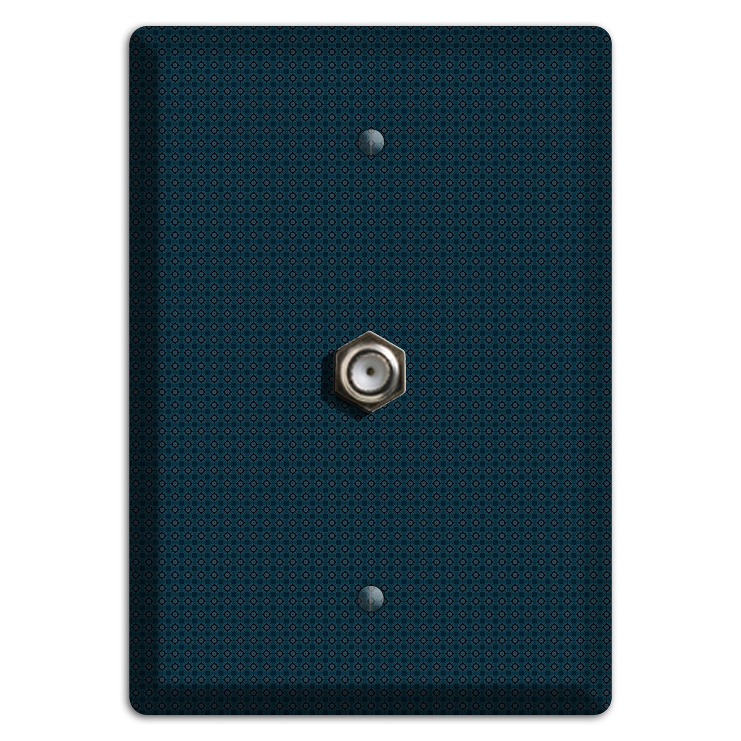 Navy Foulard Cable Wallplate