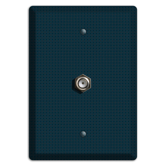 Navy Foulard Cable Wallplate