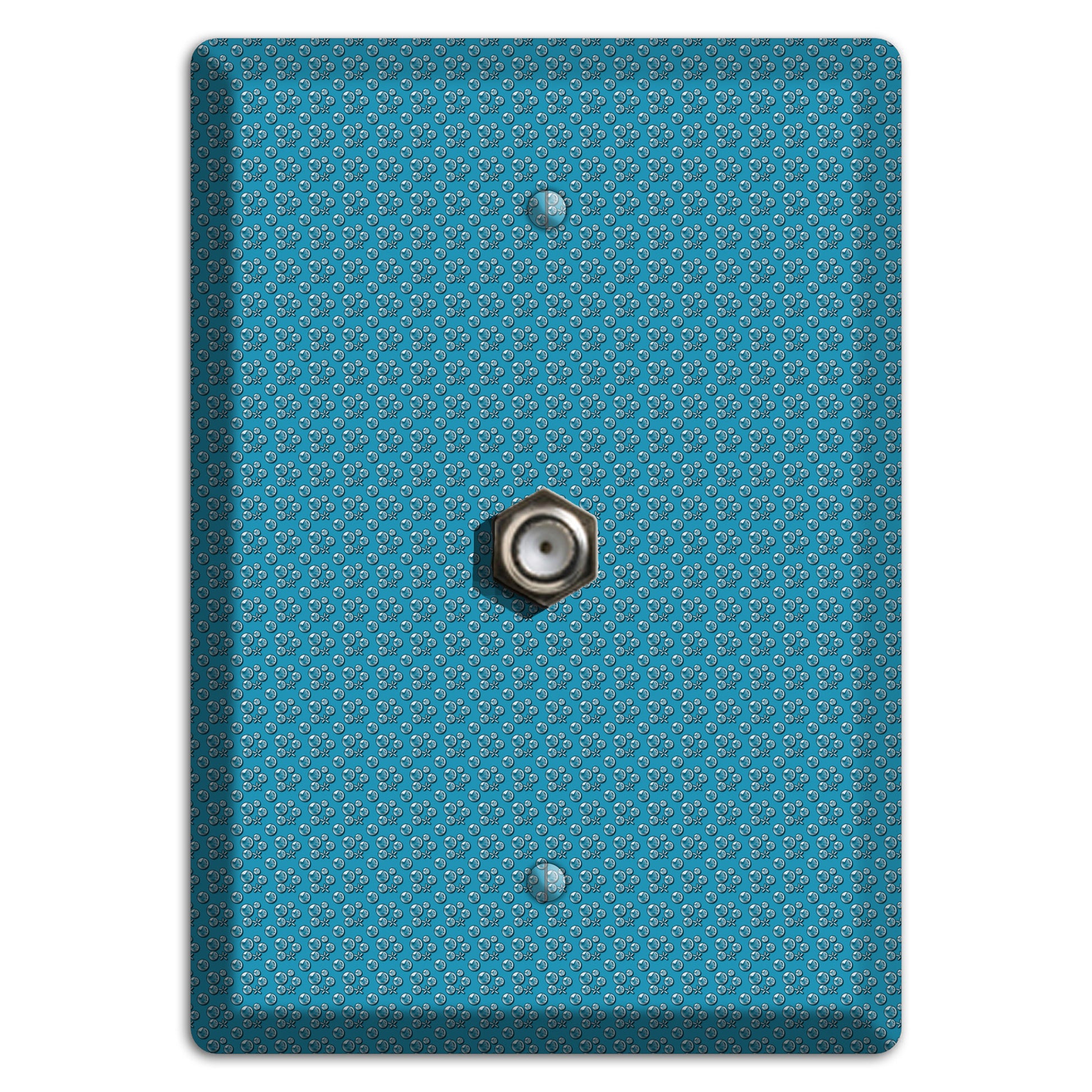 Blue Bubbles Cable Wallplate
