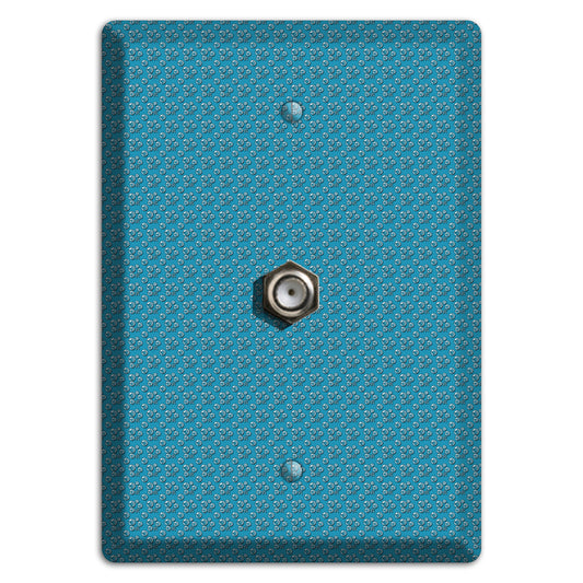 Blue Bubbles Cable Wallplate