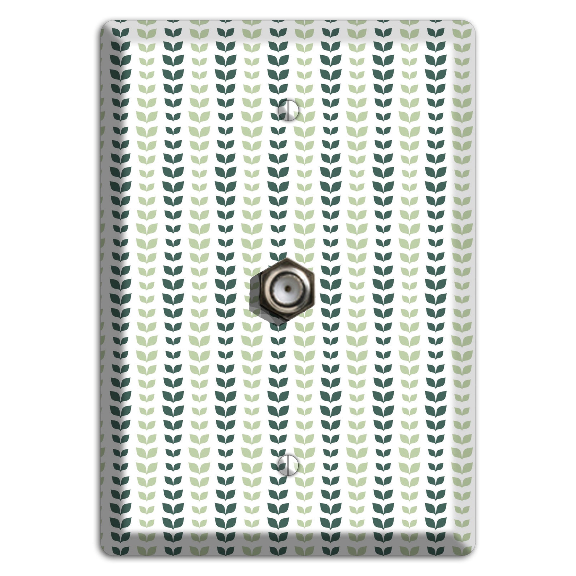 Leaves Style X Cable Wallplate