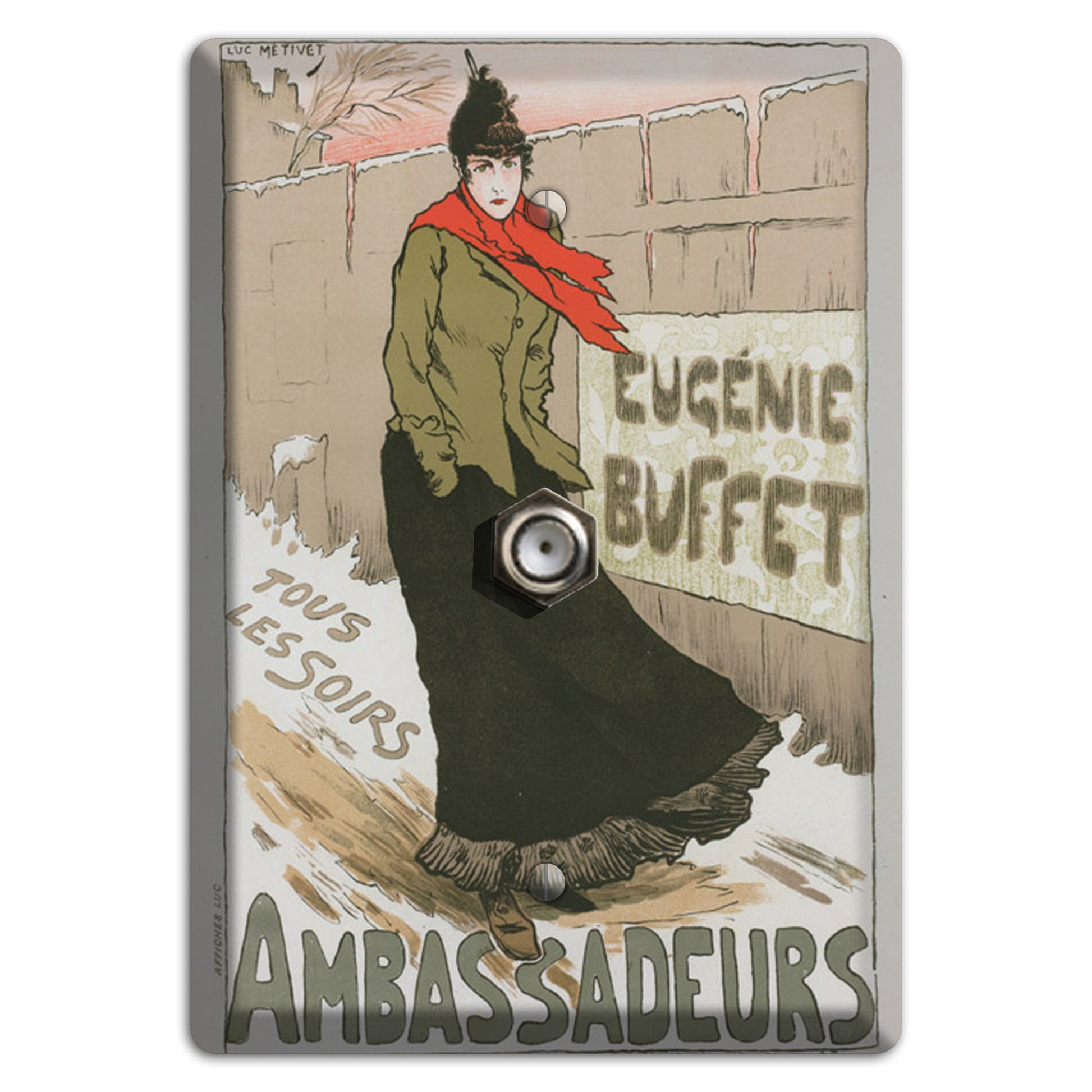 Ambassadeurs Vintage Poster Cable Wallplate