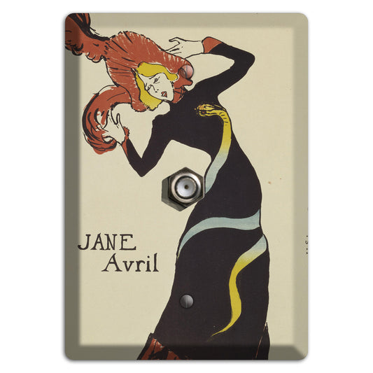 Jane Avril 2 Vintage Poster Cable Wallplate