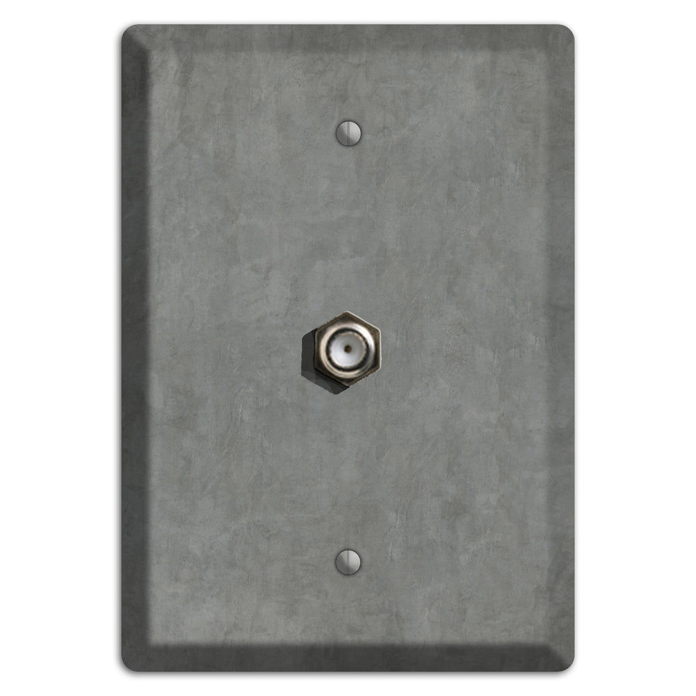 Stucco Grey Cable Wallplate