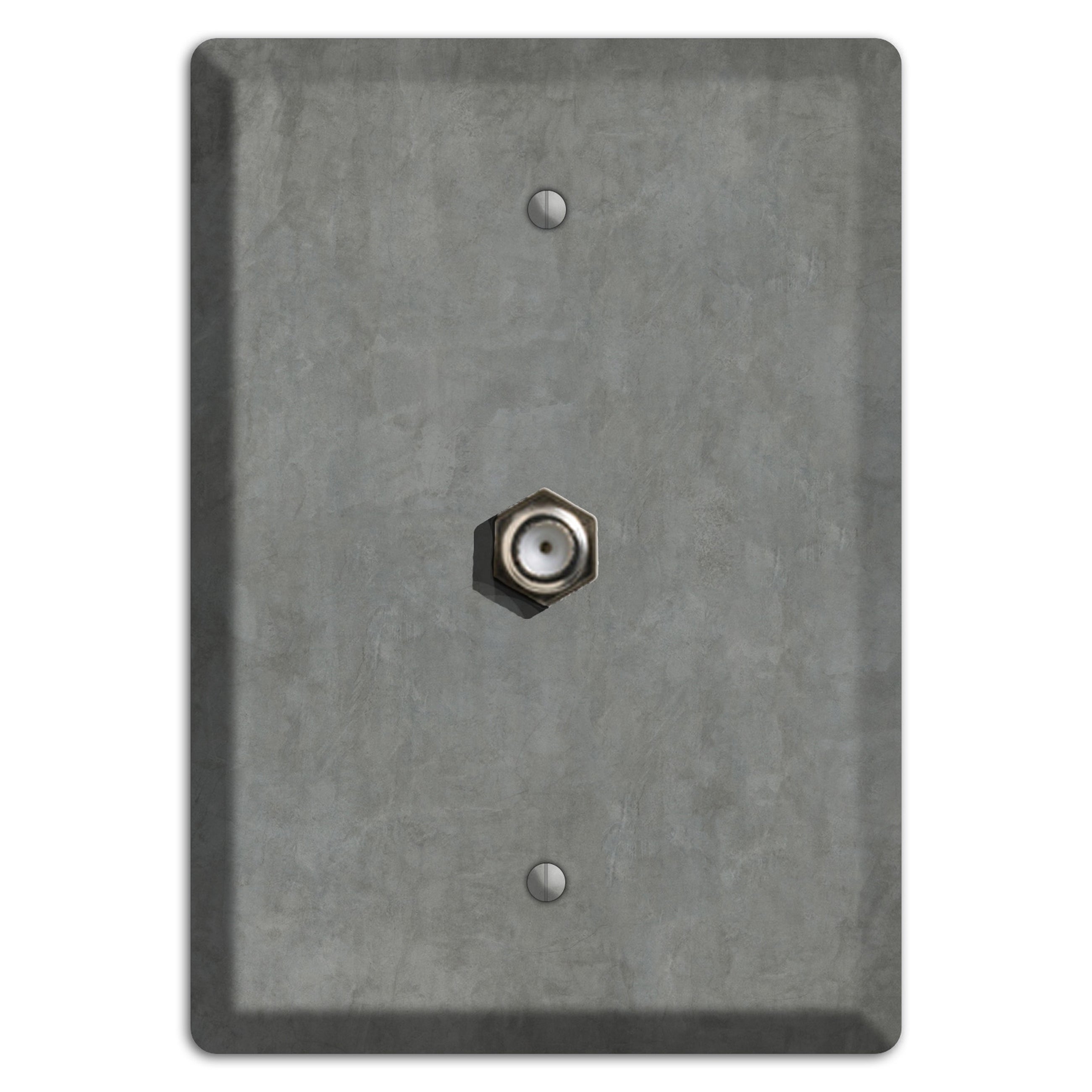 Stucco Grey Cable Wallplate