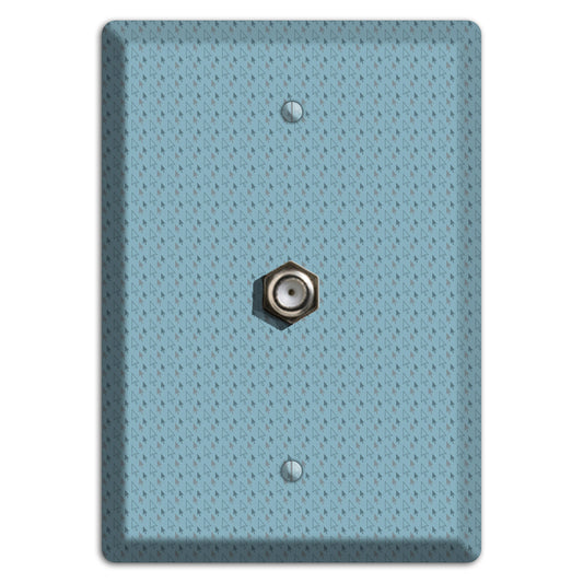 Blue Tiny Trees Cable Wallplate
