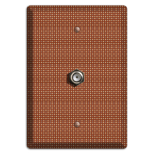 Maroon Weave Cable Wallplate