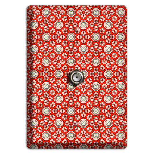 Red Foulard 3 Cable Wallplate