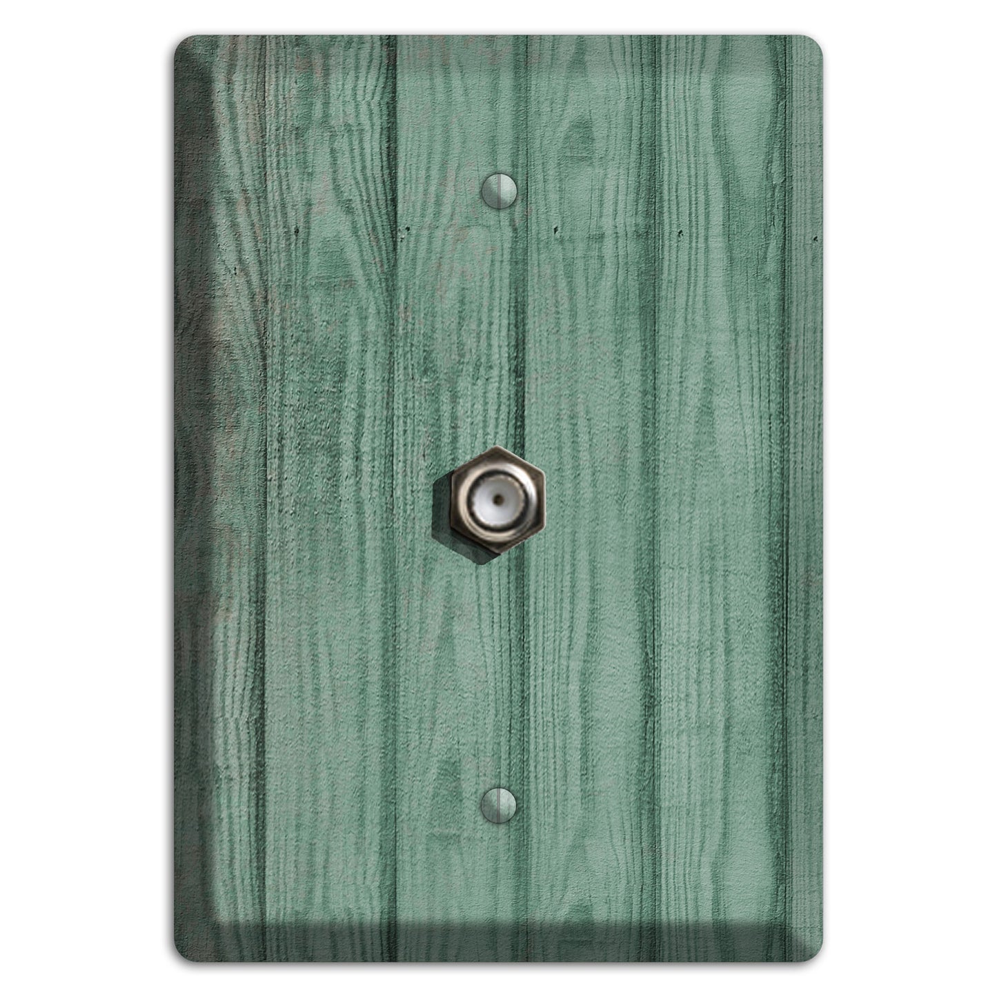 Laurel Weathered Wood Cable Wallplate