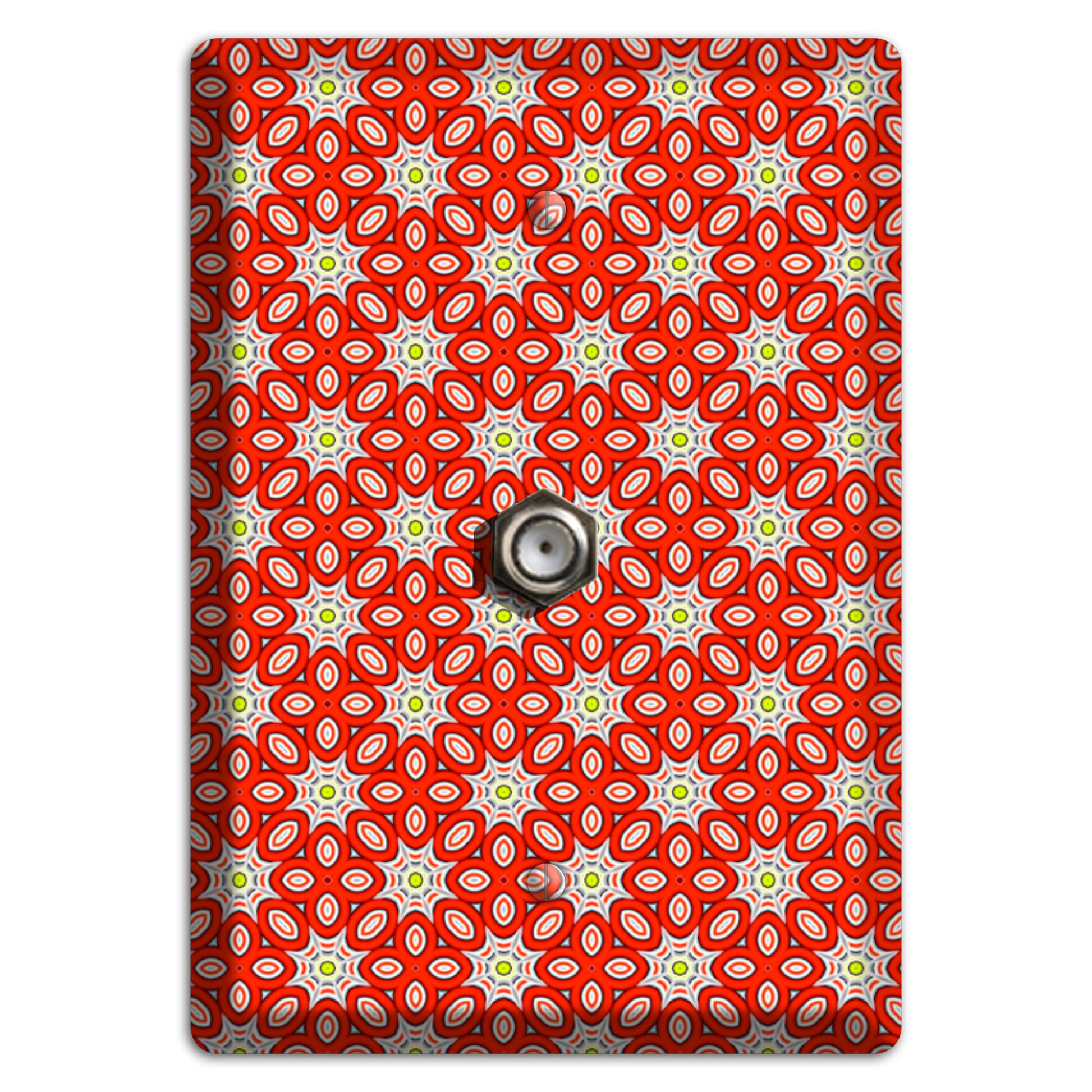 Red Foulard 2 Cable Wallplate