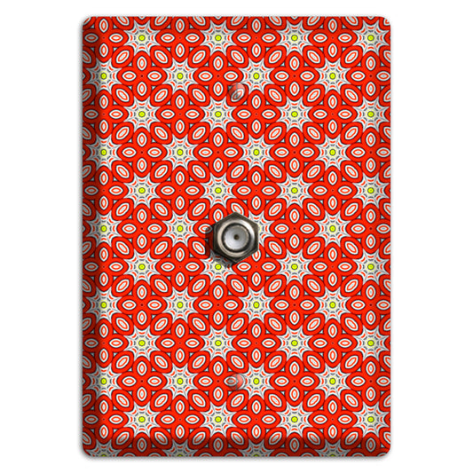 Red Foulard 2 Cable Wallplate