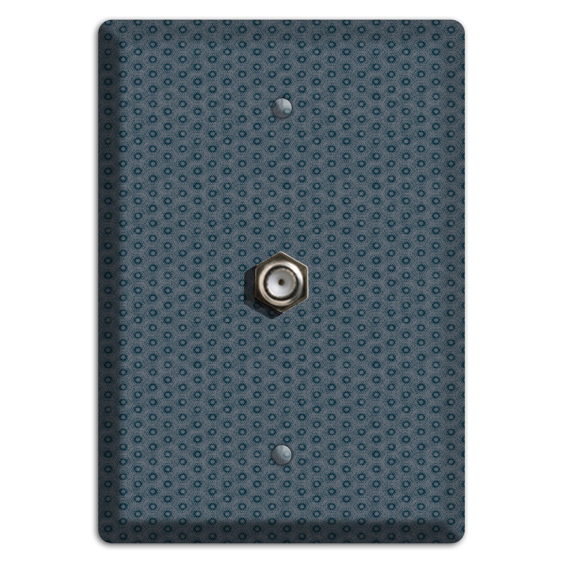 Blue Grey Foulard Cable Wallplate