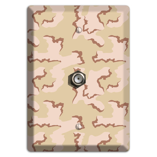 Coffee Stain Camo Cable Wallplate