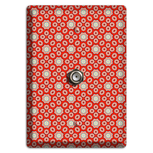 Red Foulard Cable Wallplate