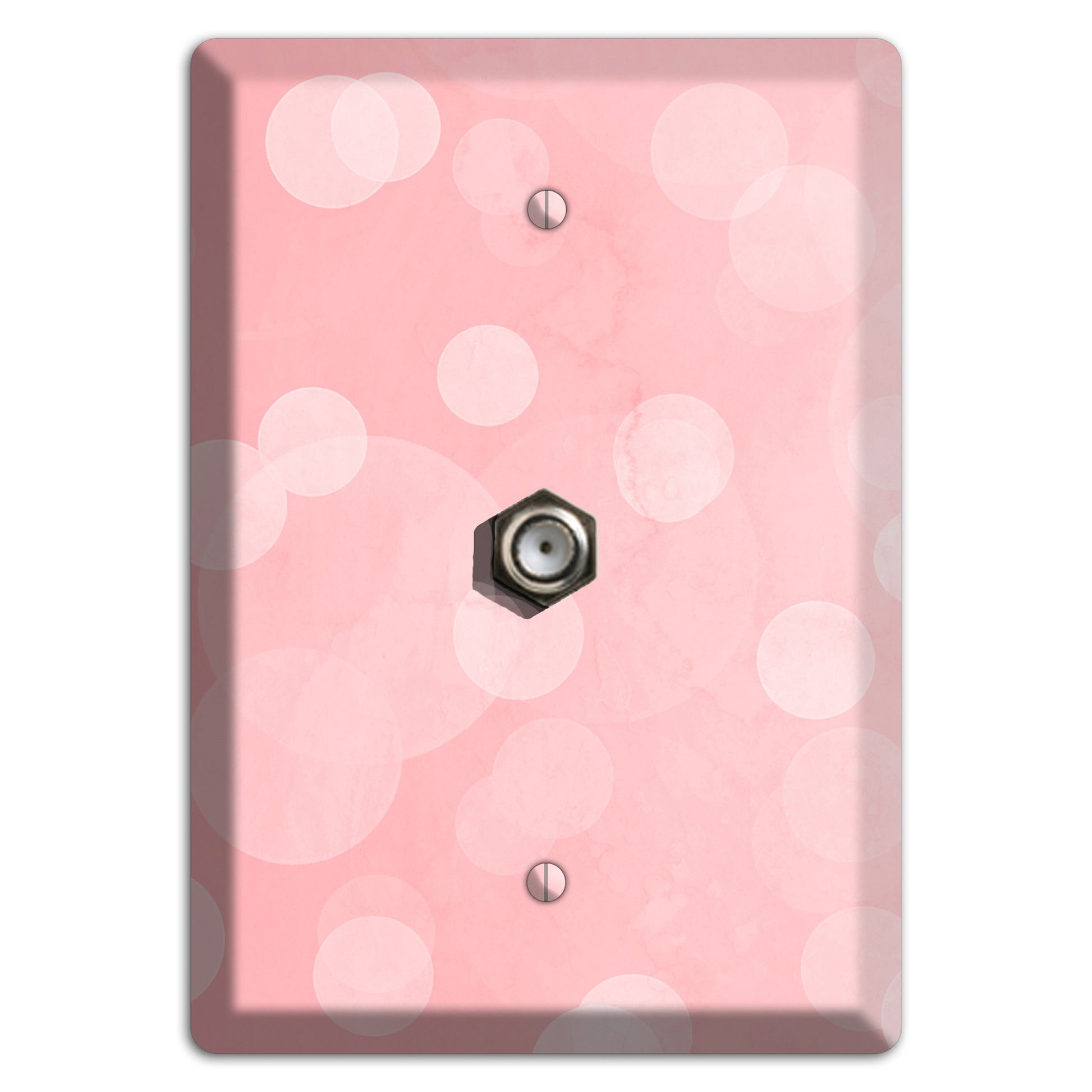 Supernova Soft Coral Cable Wallplate