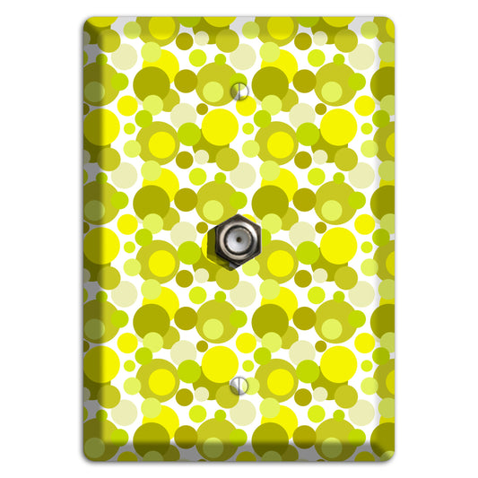 Multi Olive Bubble Dots Cable Wallplate