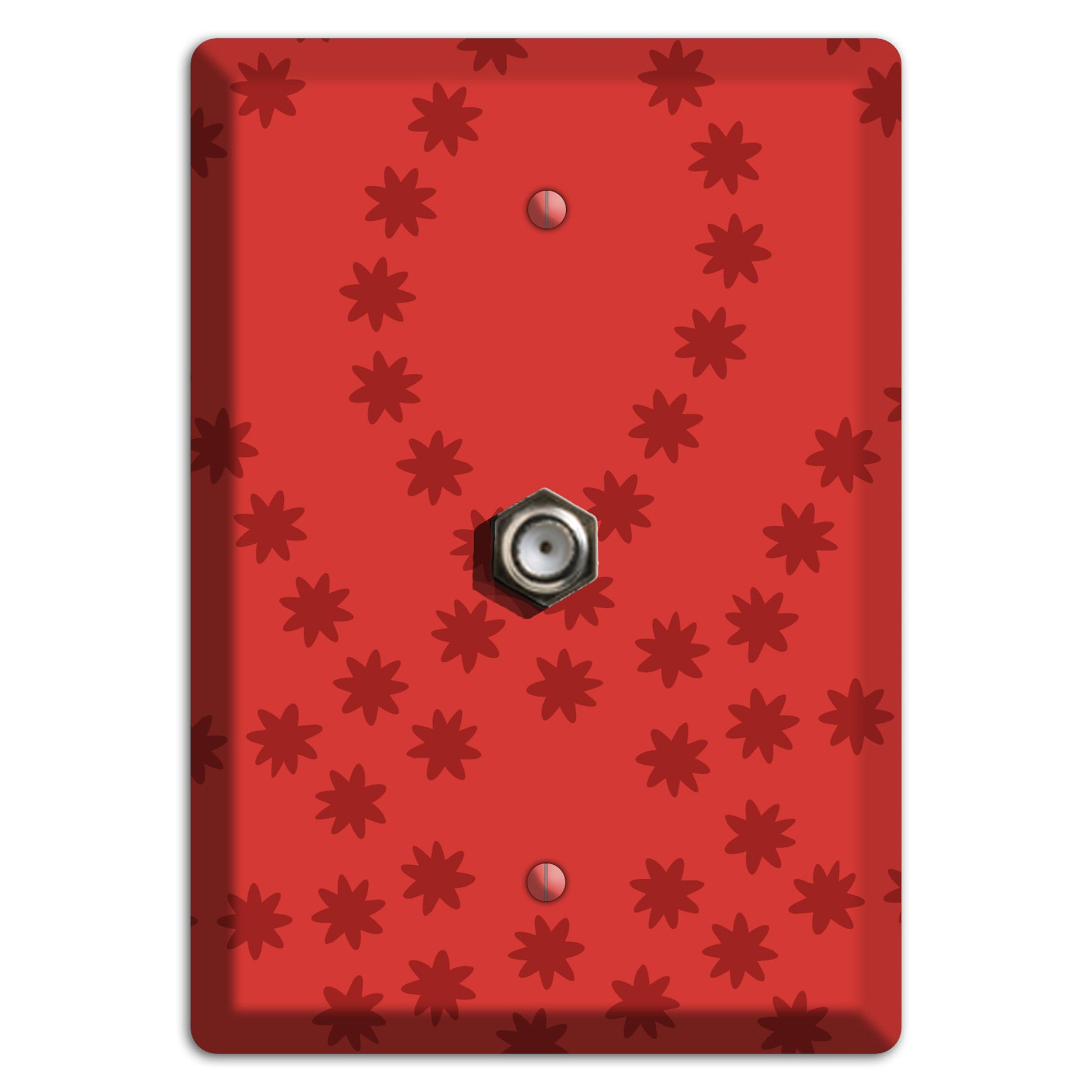 Multi Red Constellation Cable Wallplate