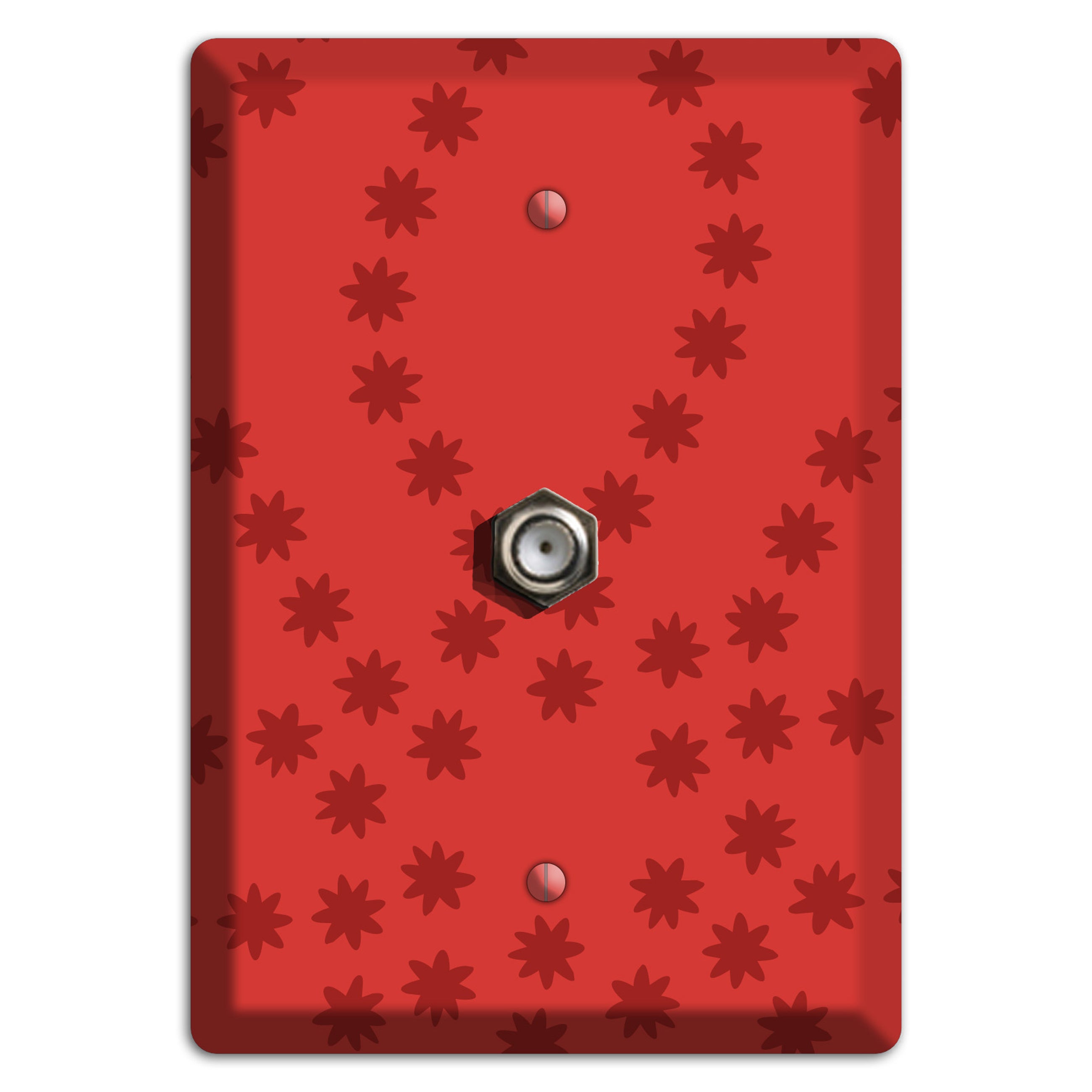Multi Red Constellation Cable Wallplate