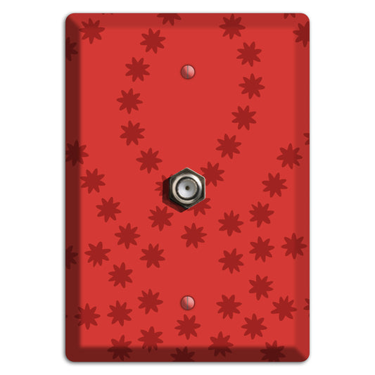 Multi Red Constellation Cable Wallplate