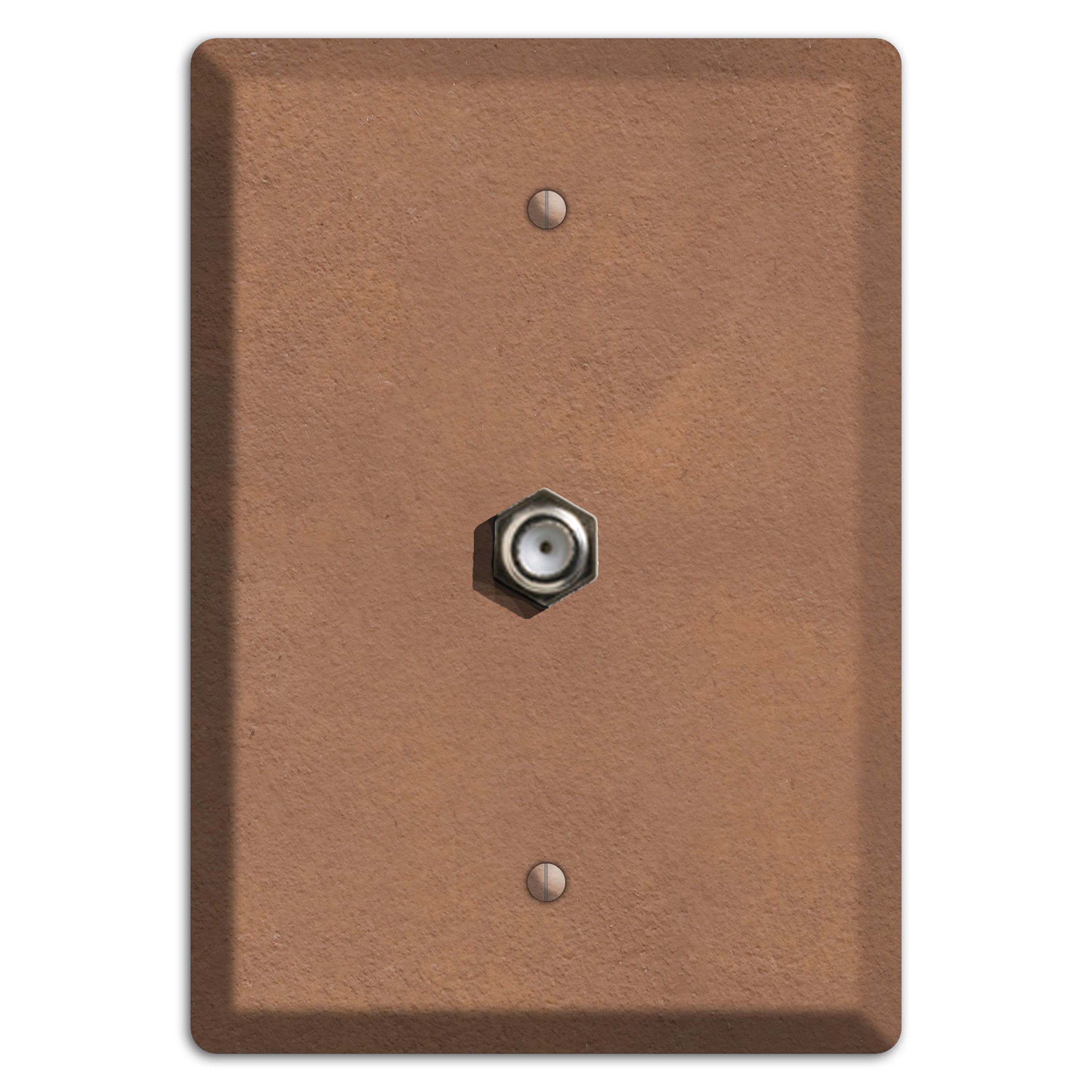 Stucoo Brown Cable Wallplate
