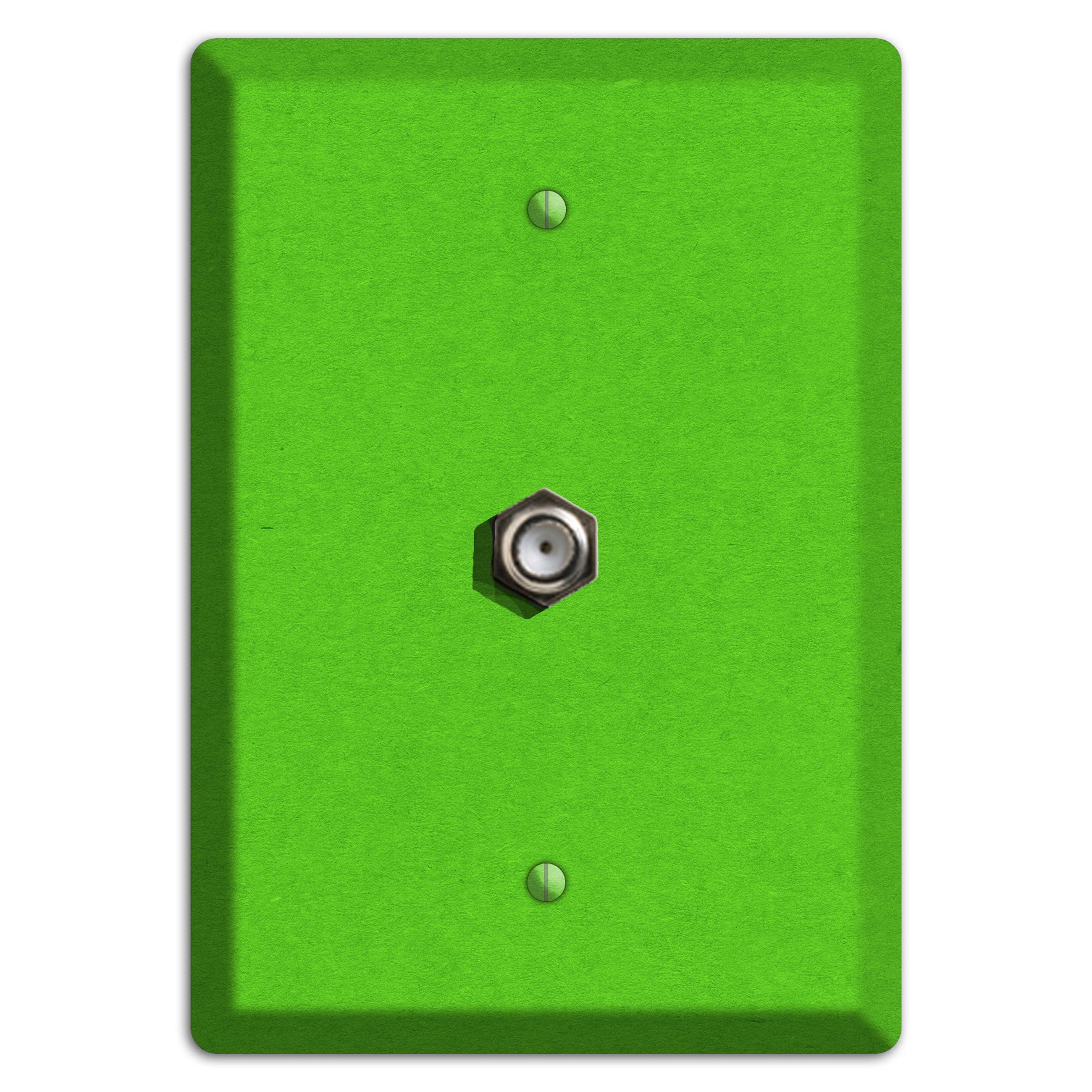 Kelly Green Kraft Cable Wallplate