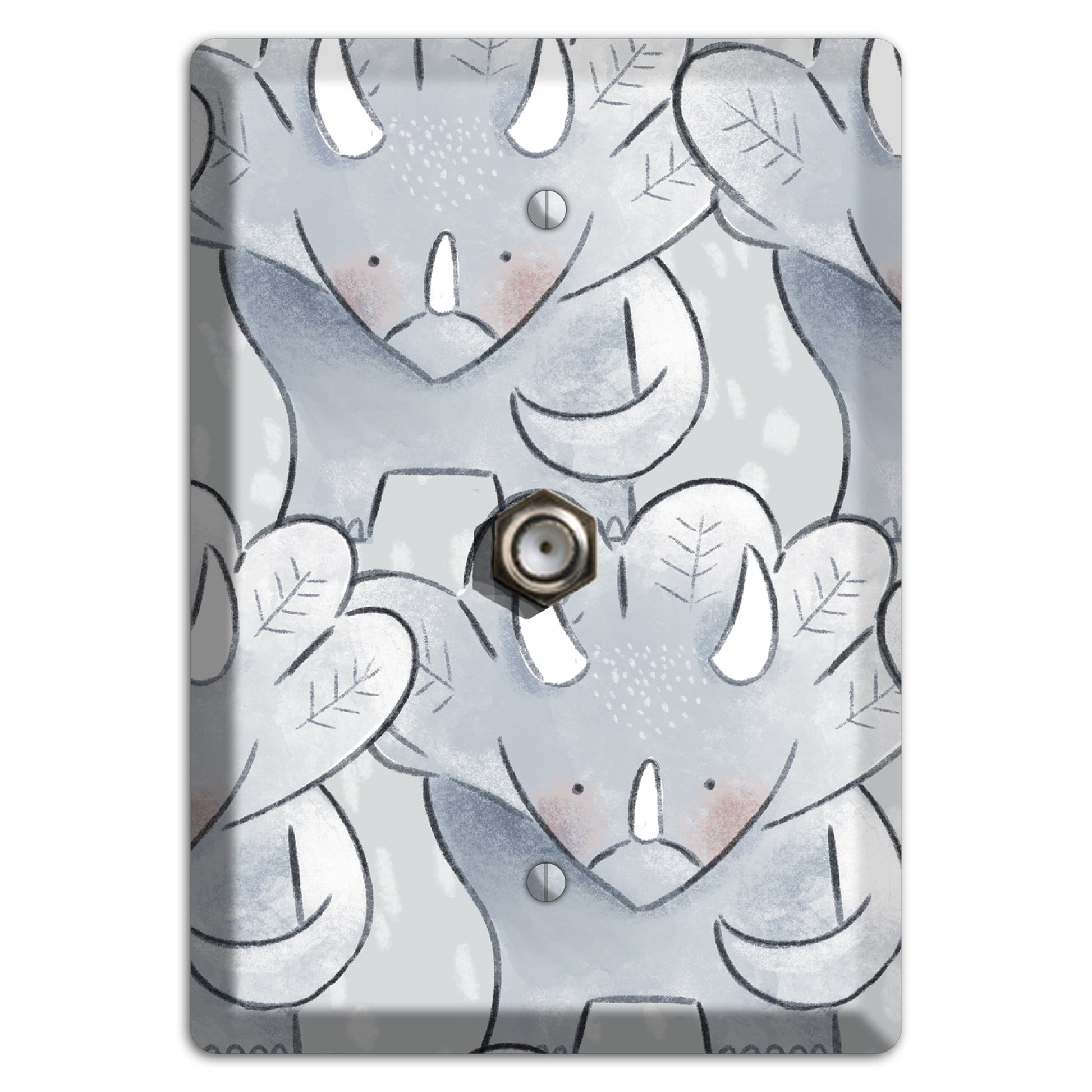 Triceratops Cable Wallplate