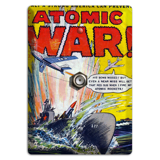 Atomic War Vintage Comics Cable Wallplate