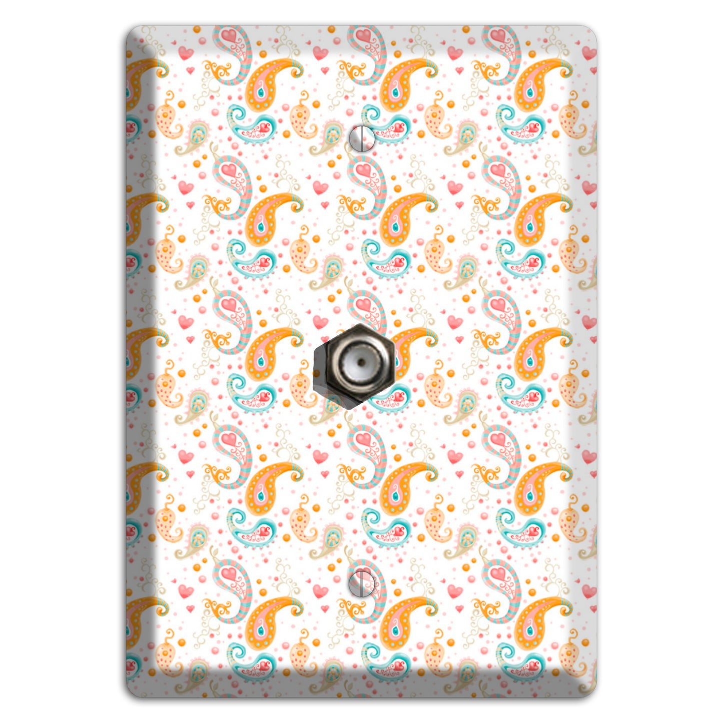 Small Paisley Cable Wallplate