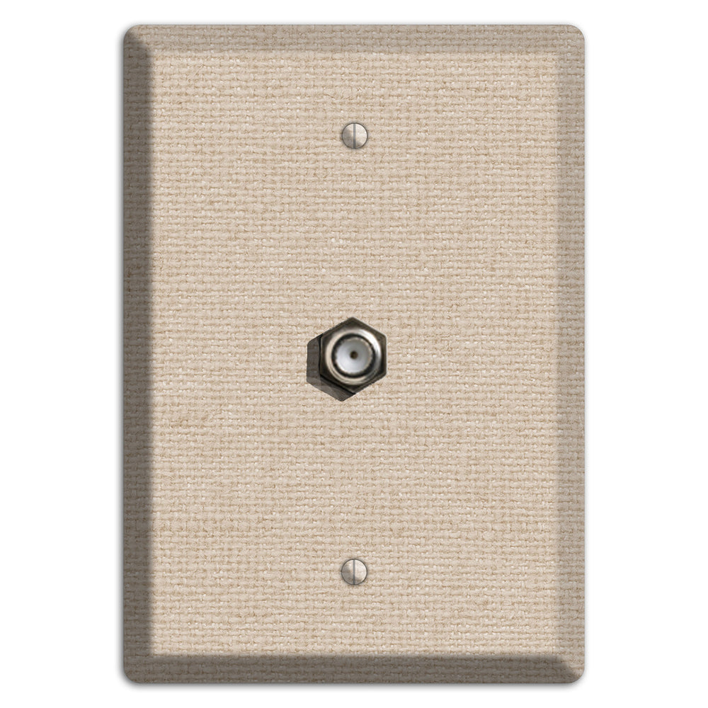 Vanilla Neutral Texture Cable Wallplate