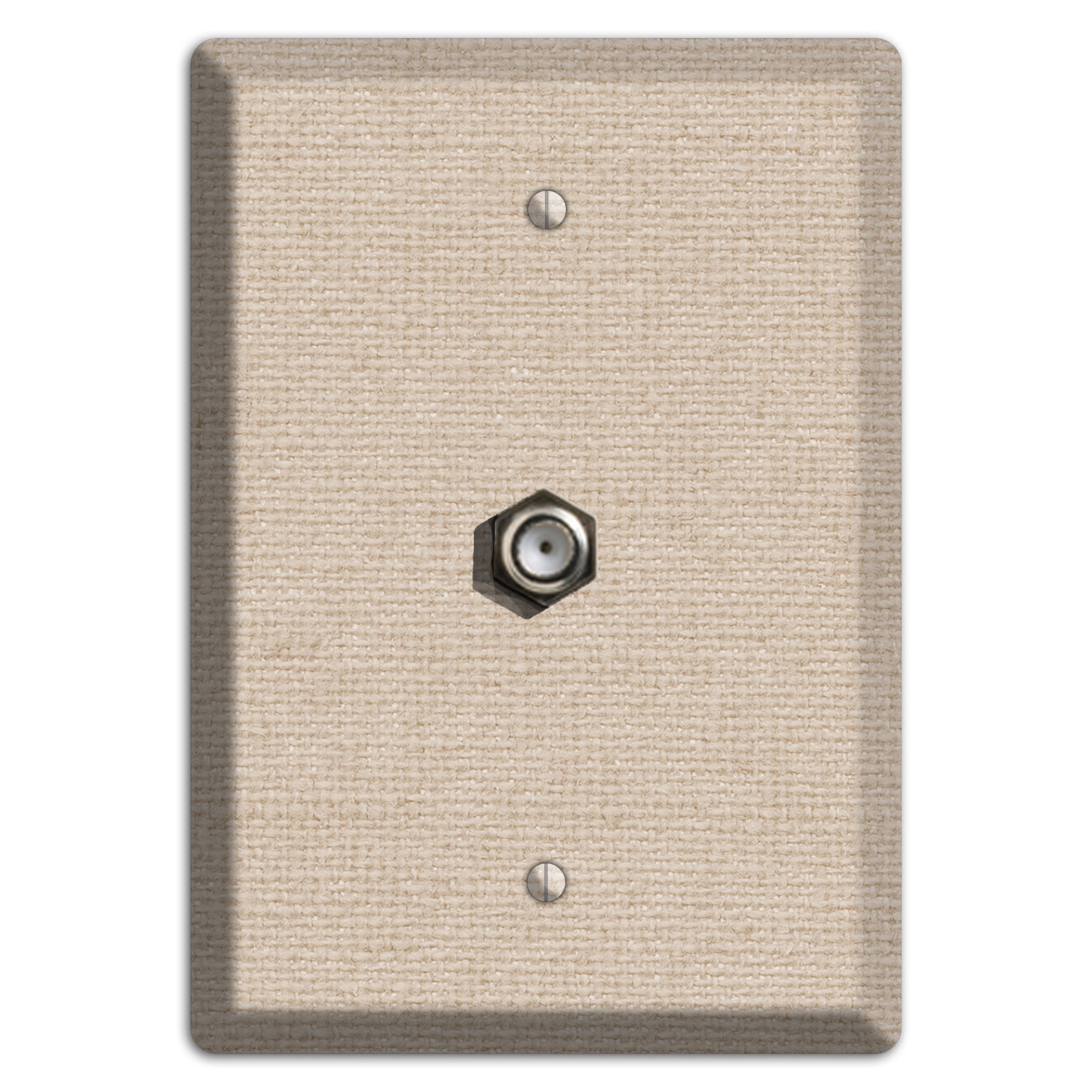 Vanilla Neutral Texture Cable Wallplate