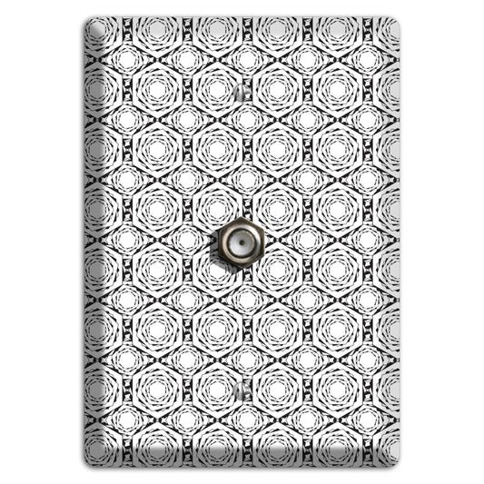 Overlay Hexagon Rotation Repeat Cable Wallplate