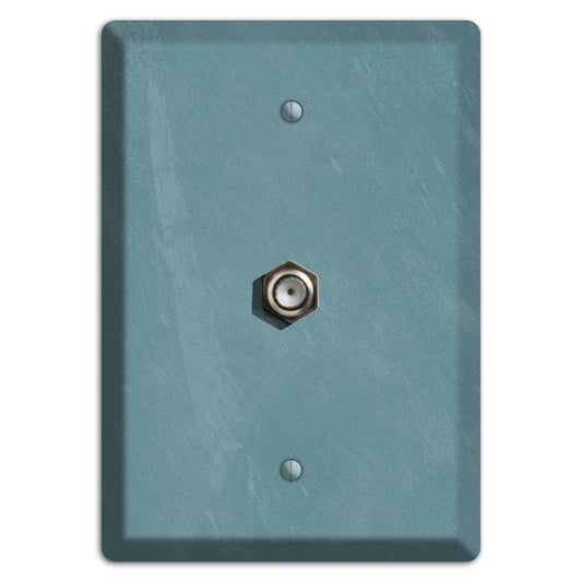 Chalk Teal Cable Wallplate