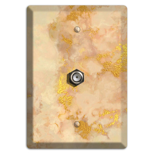 Old Gold Marble Cable Wallplate