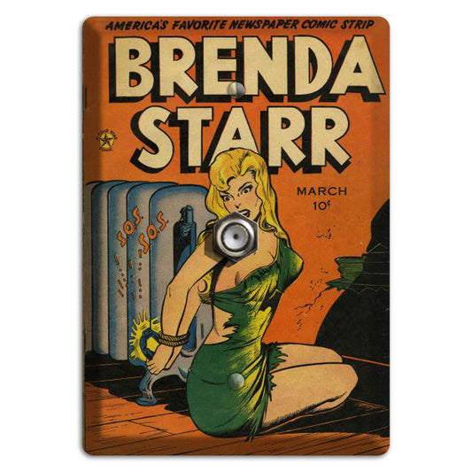 Branda Starr Vintage Comics Cable Wallplate