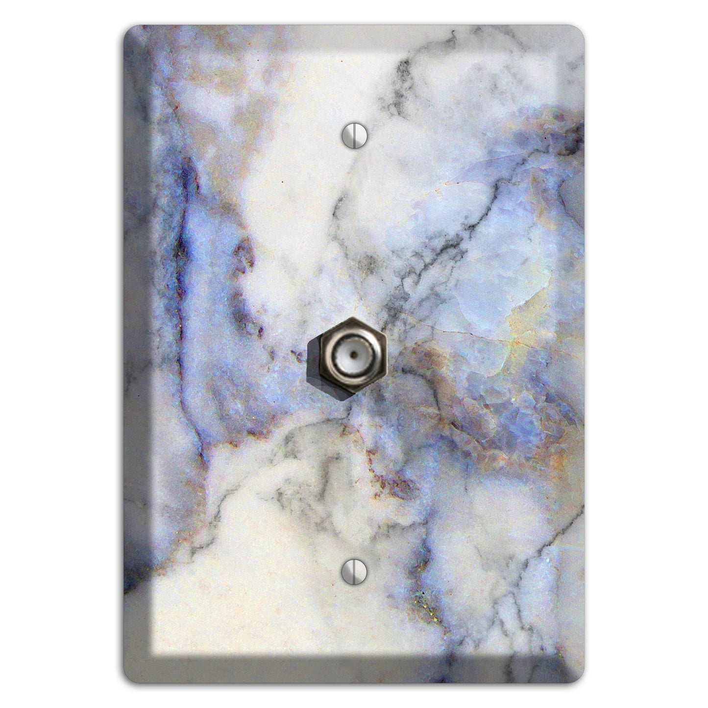 Spindle Marble Cable Wallplate