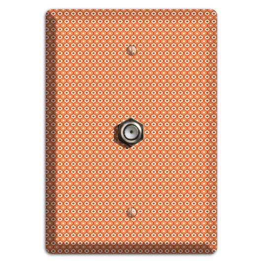 Coral Tiny Double Scallop Cable Wallplate