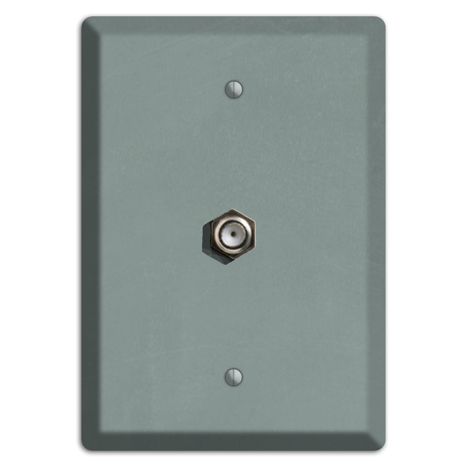 Chalk Faded Gree Cable Wallplate