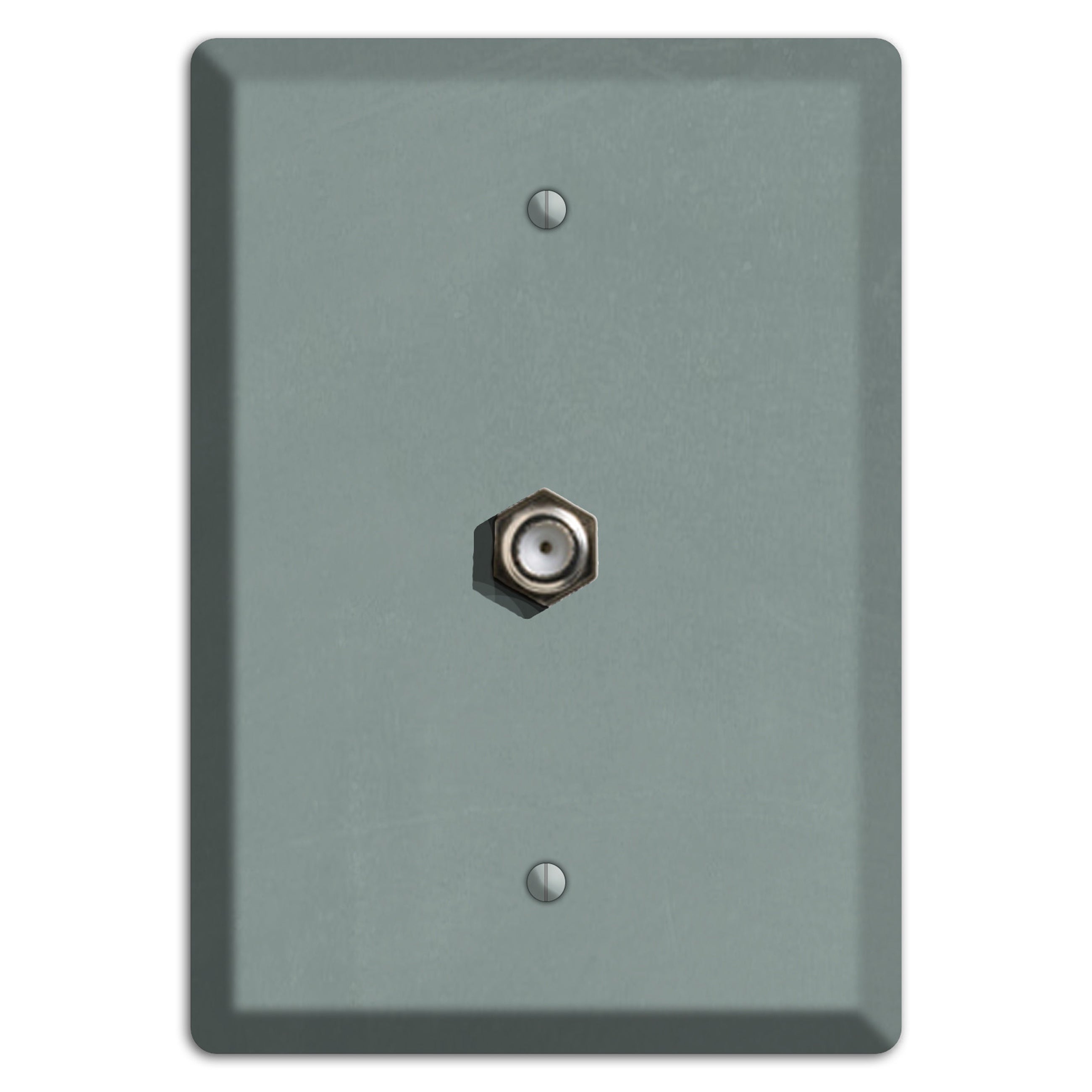 Chalk Faded Gree Cable Wallplate