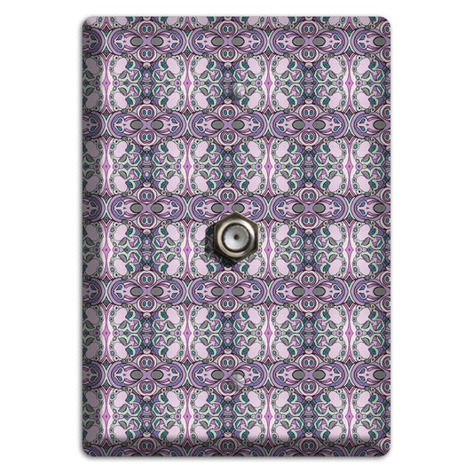 Pink Purple Sage Tapestry Cable Wallplate