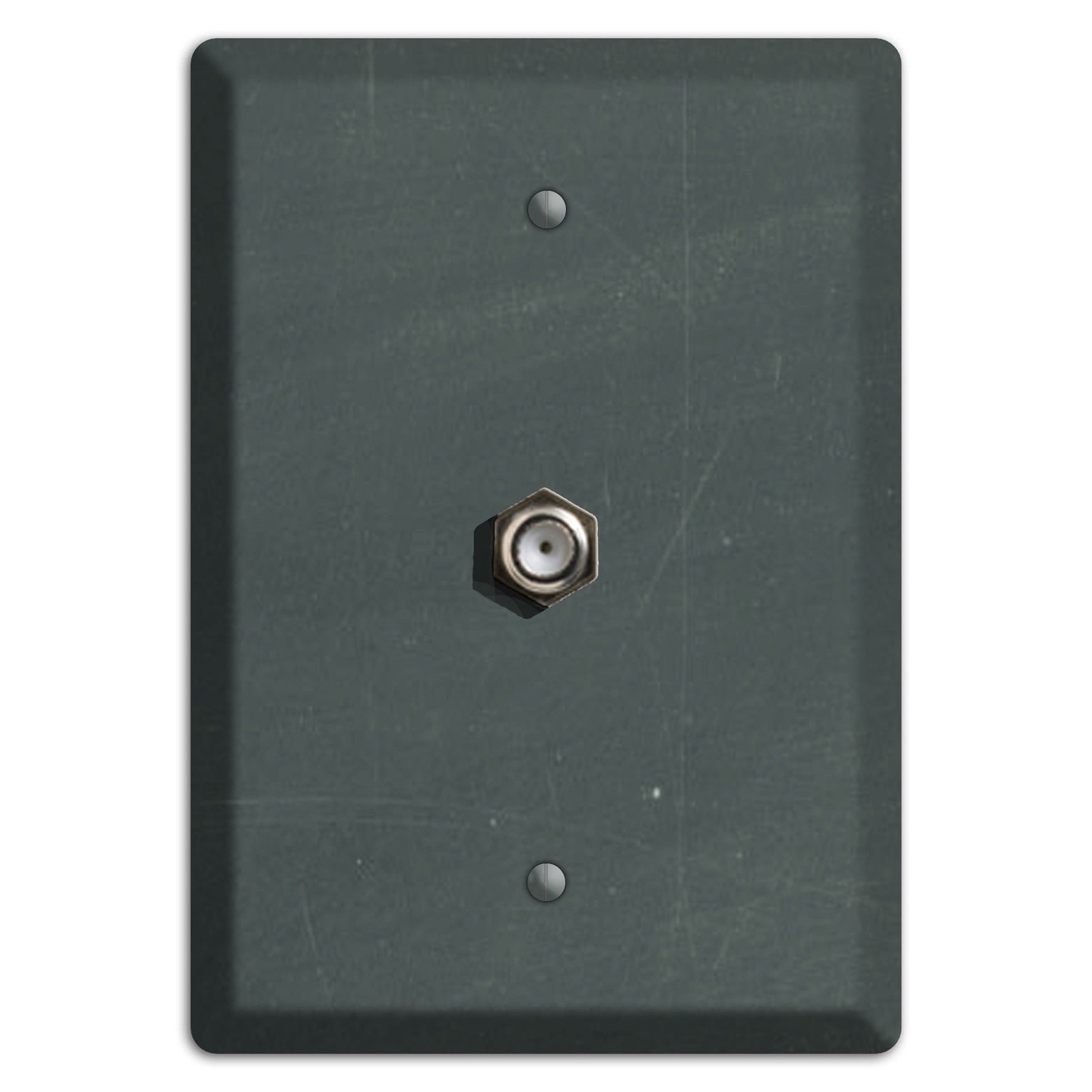 Chalk Dark Grey Cable Wallplate