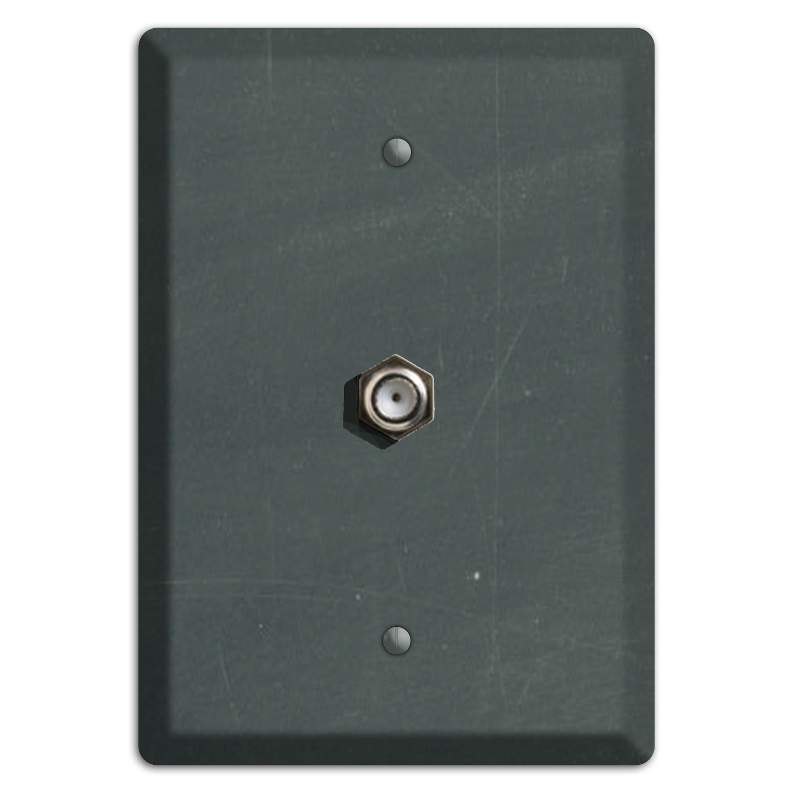 Chalk Dark Grey Cable Wallplate