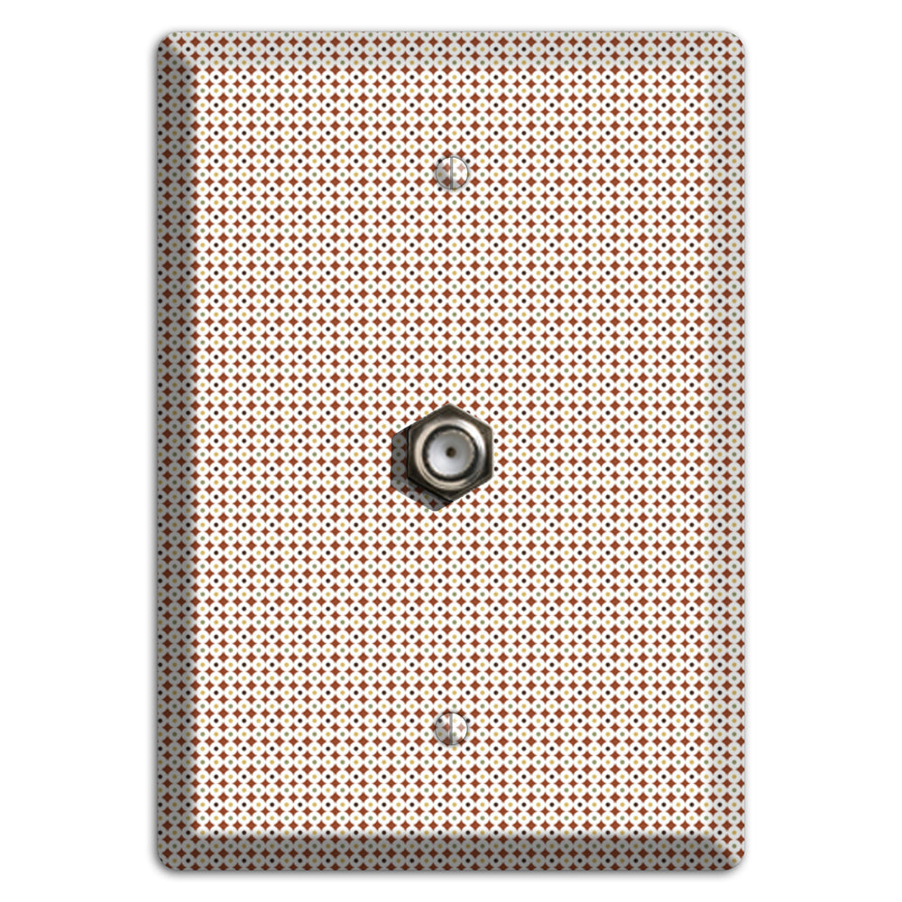 Beige Weave Cable Wallplate
